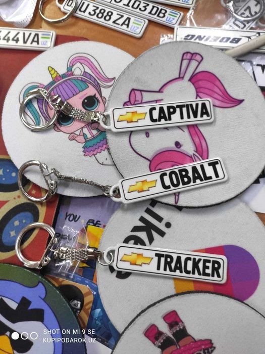 Автобрелки. Брелоки с печатью Гос номера авто