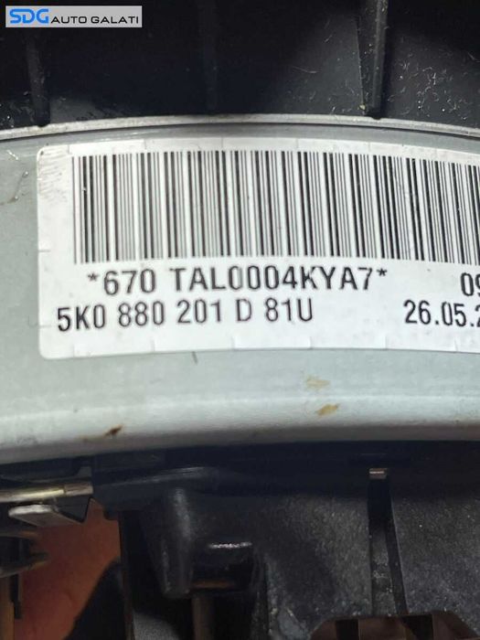 Airbag de pe Volan VW Golf Plus 2008 - 2014 Cod 5K0880201D [B2685]