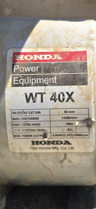 Pompa apa Honda WT40