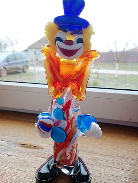 Klown din sticla de murano