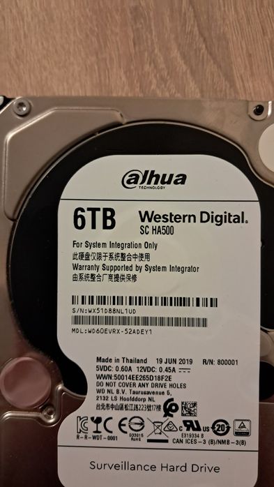 Vand hard disk 6TB