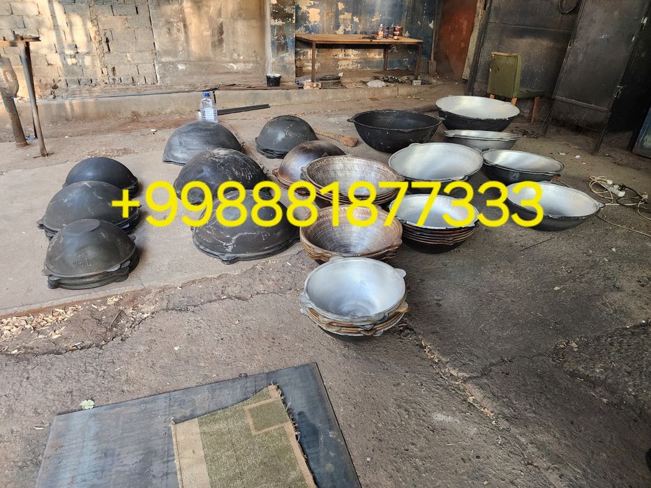 Qozonlar Chugun,duralyumin 16litrdan 350litrgacha oʻchoqlari xam bor