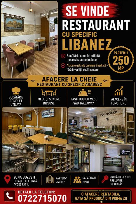 De Vanzare Restaurant cu specific arabesc