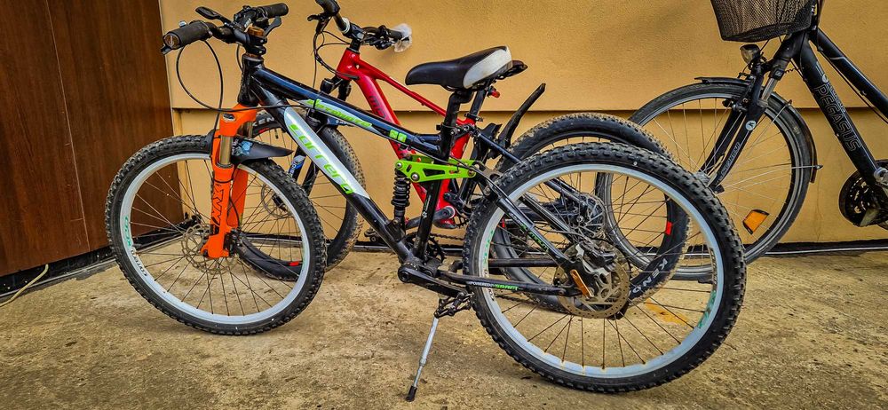 Bicicleta copii full suspension custom 24"  8-11 ani - garantie