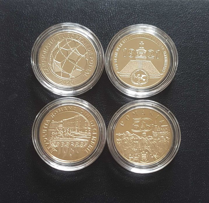 Set monede 50 bani proof in capsule BNR