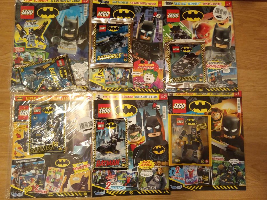 Lego seturi mici cu reviste cu super-eroi Marvel, Batman noi sigilate