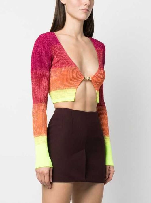 GCDS къса жилетка/cropped cardigan