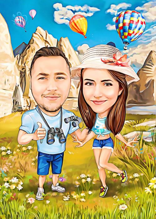 Семейна Карикатура по снимка