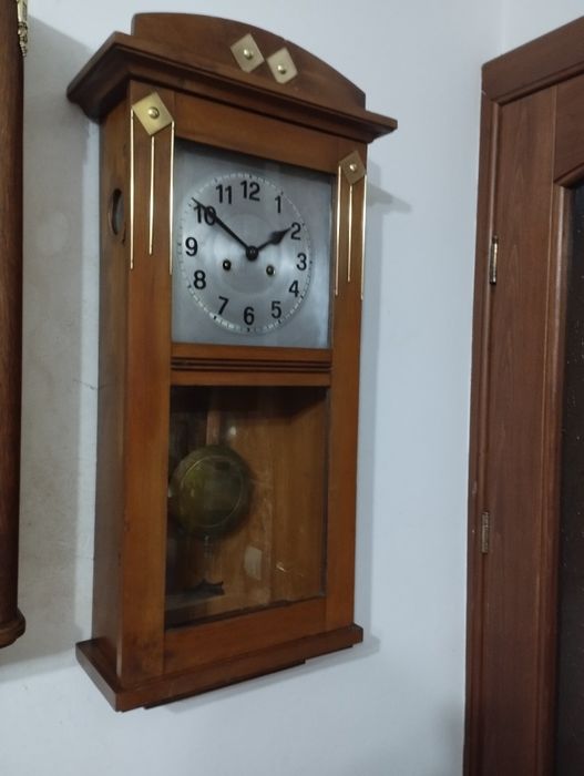 Ceas pendula de perete Haller&Benzing anii 20-30 cu pendul