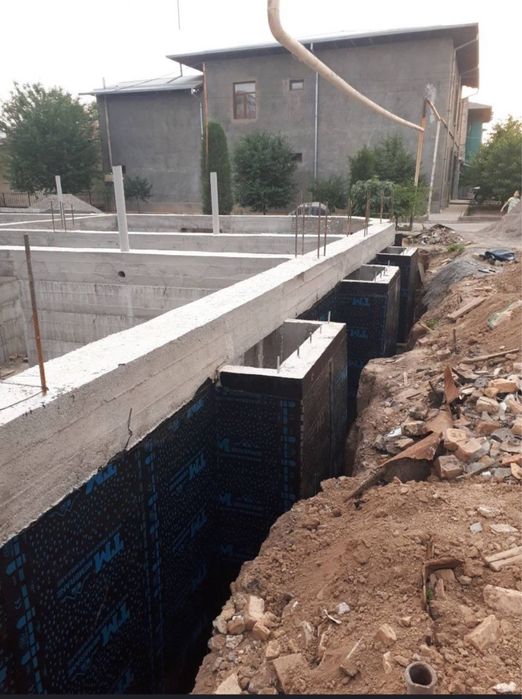 Изоляция хизмати том, терасса, катлован