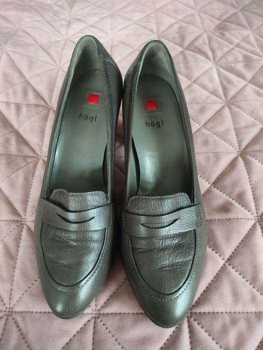 HOGL 38 номер, дамски обувки естествена кожа с ток