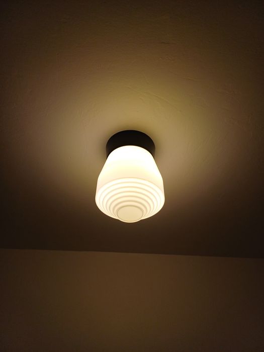 Accesoriu decorațiune lumina vintage colectie opalina Germania 1960