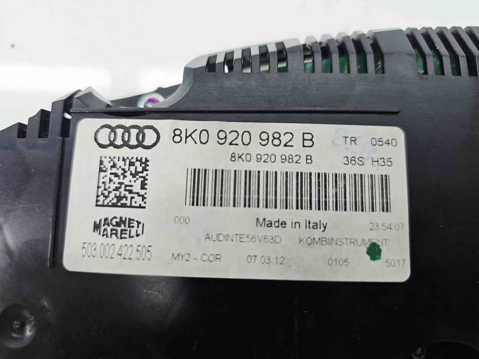 Ceas bord Audi A4 (8K2, B8.5) Facelift [Fabr 2008-2015] 8K0920982B