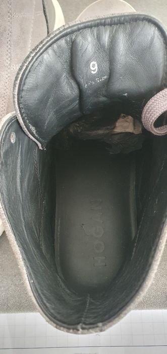 Sneakersi tenisi HOGAN din piele gri masura 43 44