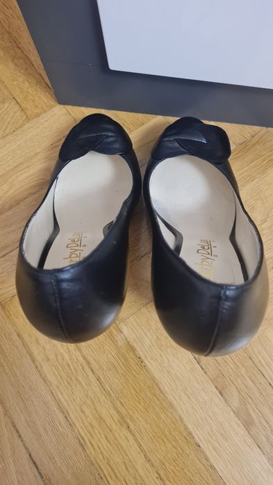 Pantofi cu toc negri  piele naturala 35