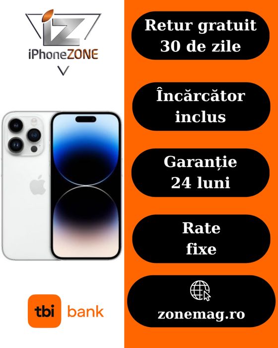 Magazin vinde iphone 14 pro max 128gb 100% Grad B Garantie 24 luni