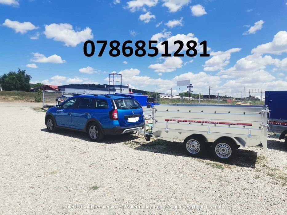 Remorca 750 kg Tandem ATV Moto Apicola Cargo Marfa Prelata 3000 X 1600