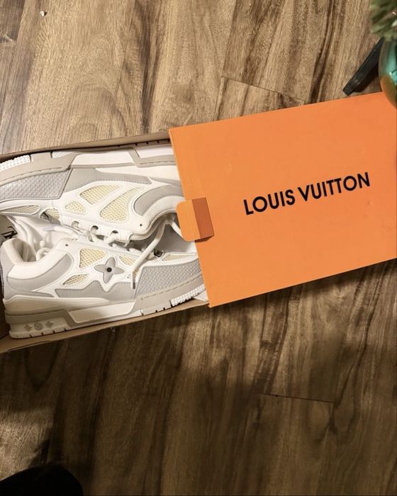 Adidasi Louis Vuitton Skate Grey Low Bej