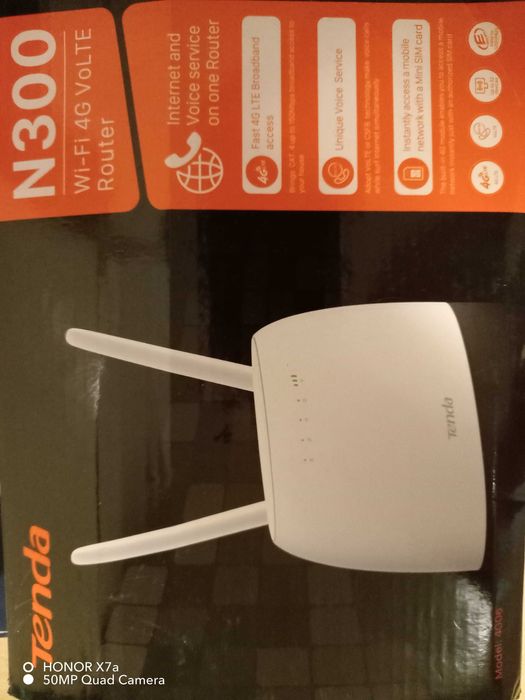 Router Tenda 4G LTE/Volte/WIFI merge atasat si telefon fix sau portabil