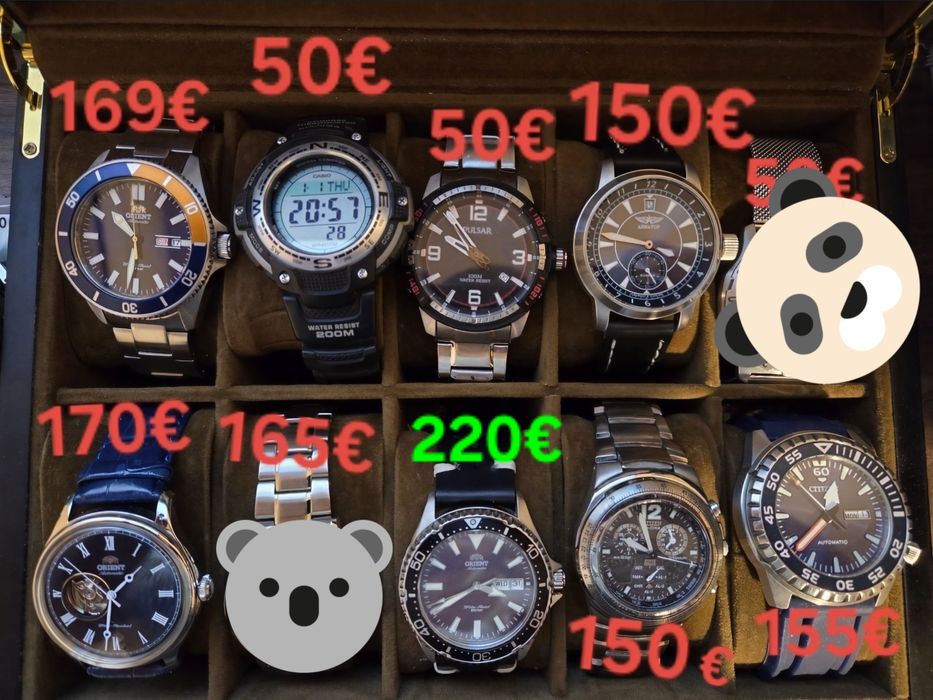 ORIENT CASIO PULSAR CITIZEN часовници различни марки