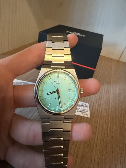 Ceas Tissot PRX 40mm Tiffany Blue T137.410.11.091.01
