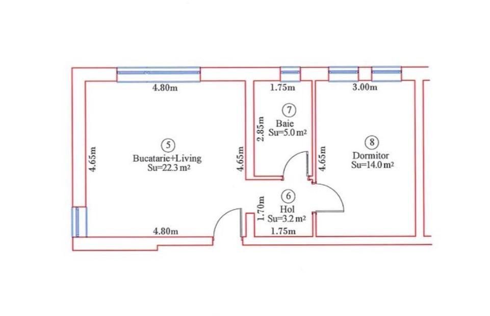 Apartament 2 camere - mobilat si utilat- loc de parcare inclus-Giroc N