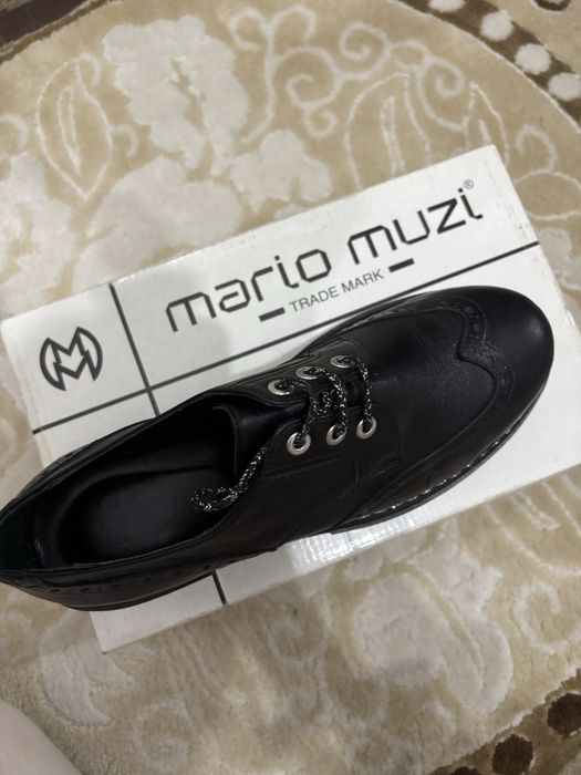 Кожанные лоферы туфли