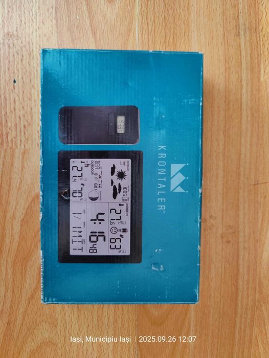 Stație meteo Krontaler,senzor exterior, termometru digital, higrometru