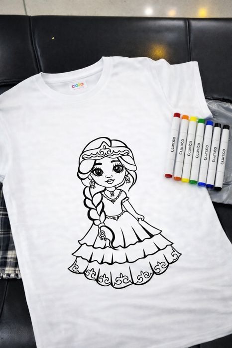 Футболка раскраска