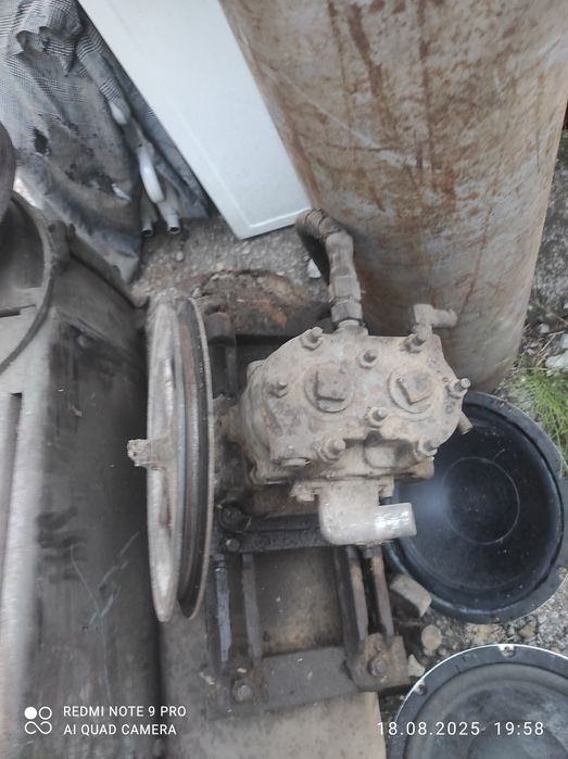 Компресор без ел.двигател самоделка