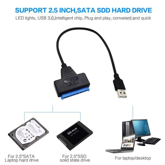 Sata adapter hhd va ssdlar uchun