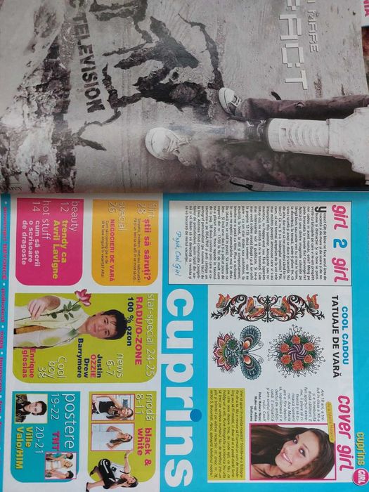 Revista Cool Girl Romania retro cu Dea TNT pe coperta 18 / 2003