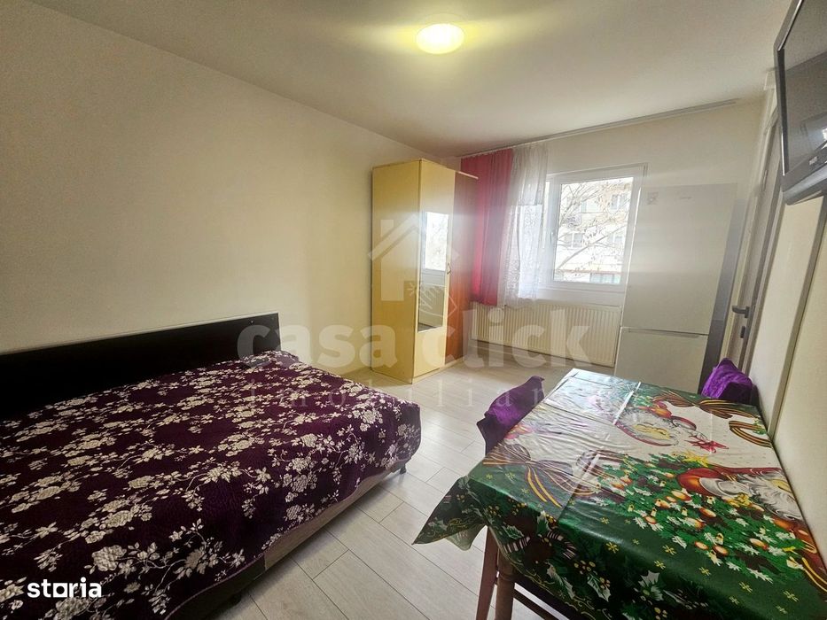 Apartament 1 cameră Micro 38, mobilat, centrală, etaj 2