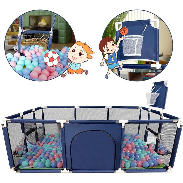 Кошара за игра/включва баскетболен кош и футболна врата 235х129х66см