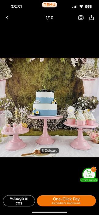 Set Candy Bar, 3 platouri bufet, catering, cheese bar, limonade bar.