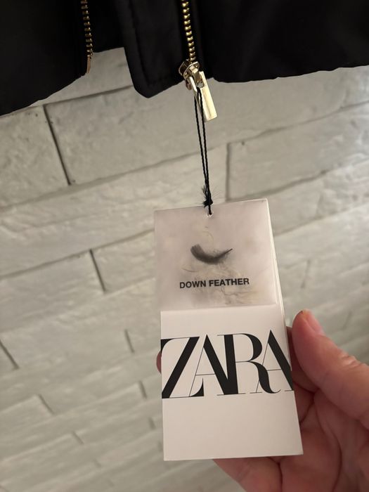 Черно яке ZARA гъши пух ново