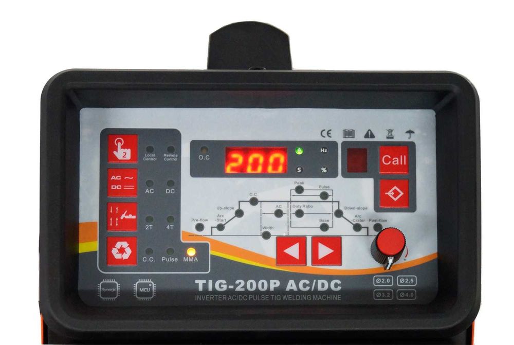 200 Амп. AC/DC Монофазни TIG+ЕЛЕКТРОЖЕН Заваръчни  Апарати, пулс режим
