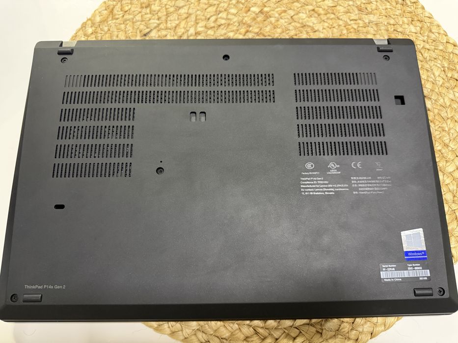 Lenovo ThinkPad P14S Gen 2 - i7, 32GB ram, ecran 4K