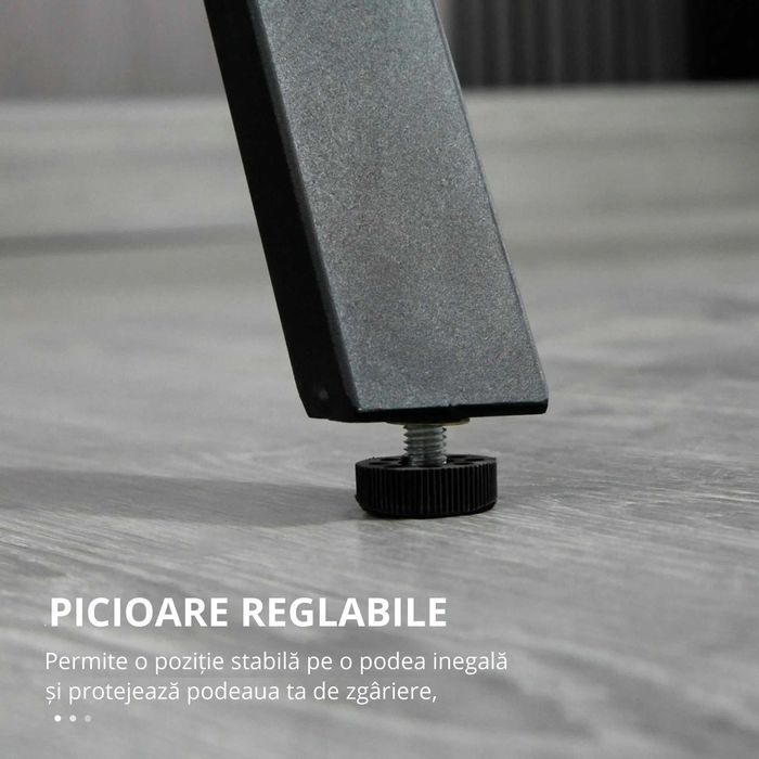 Set Masă si Scaune  Înalte, Stil Industrial, cu Efect de Marmură, din Lemn și Oțel, 120x60x102 cm, Negru si scaune inalte si pliabile rezistente