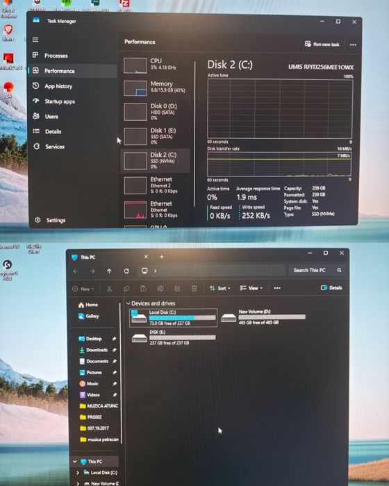UPDATE PC Gaming Ryzen 7 5700X | 16GB RAM 2x 256 ssd 1x 512 hdd