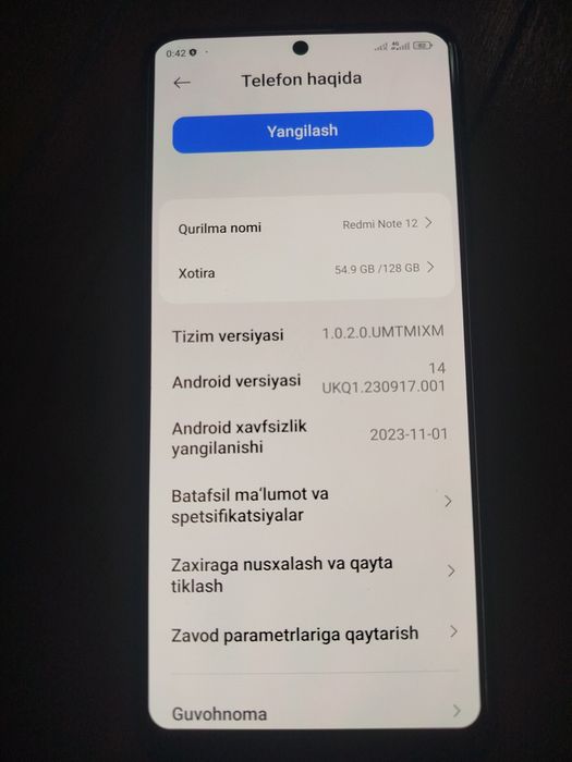 Redmi note 12 128gb