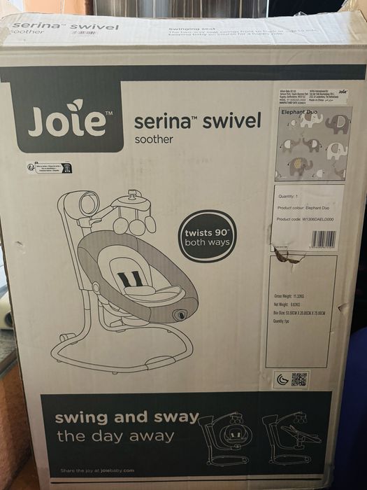 Шезлонг качеля Joie Serina swivel