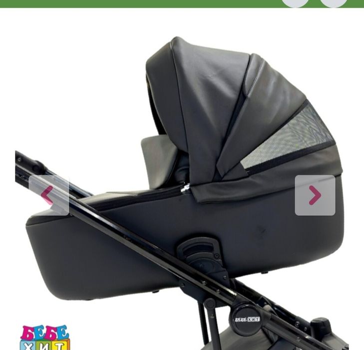 Бебешка количка Spring New 3в1; цвят: черна перла