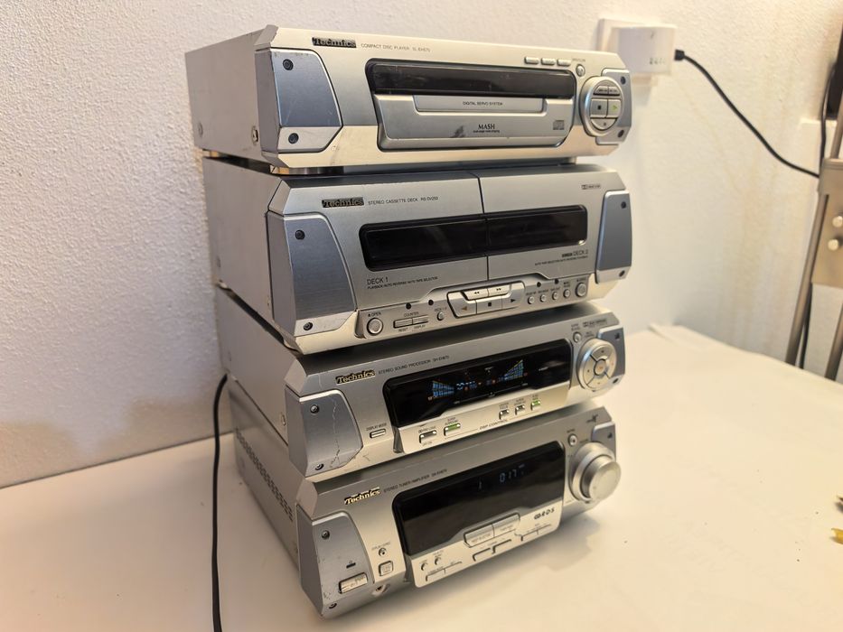Amplificator Technics SA EH 670, procesoe sunet SH EH 670, CD SL EH 570 si deck  RS DV 250 staie