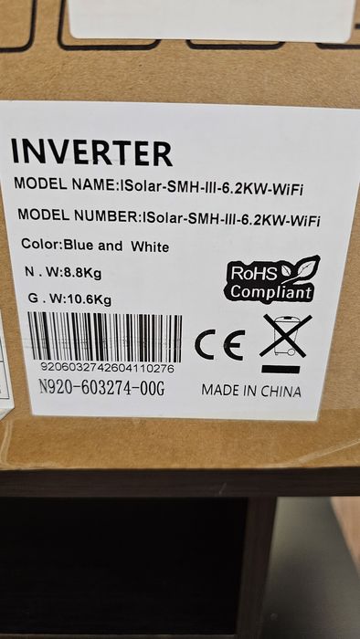 Invertor Solar Hibrid  6.2 Kw , 48 V , Wi- Fi