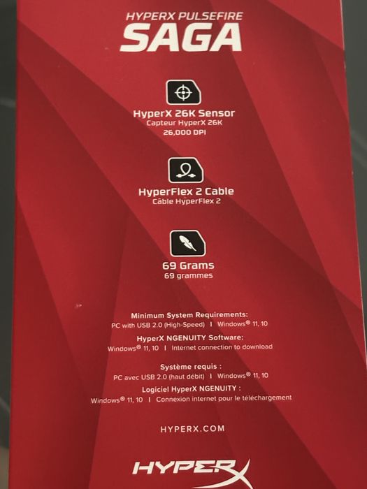 Mouse Hyperx Pulsefire SAGA