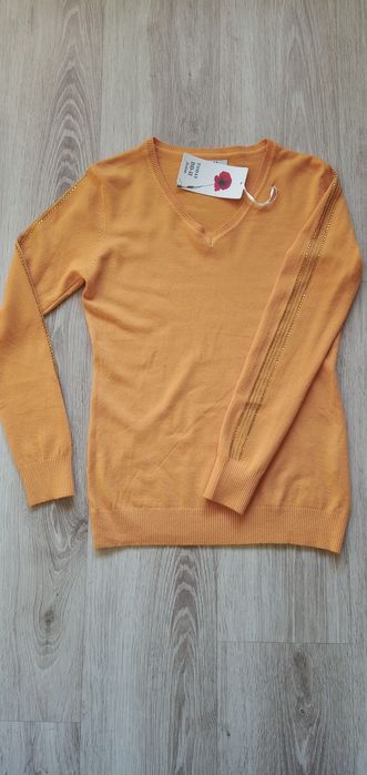 Дамски блузи с дълъг ръкав, бяла булана