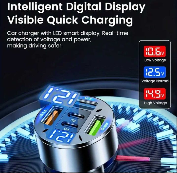 бързо зарядно 12V-24V за телефон за кола-камион-бус-ван-мини ван-джип