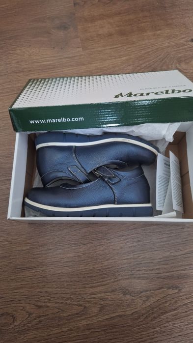 Pantofi / Sandale piele bleumarin fetite marimea 30