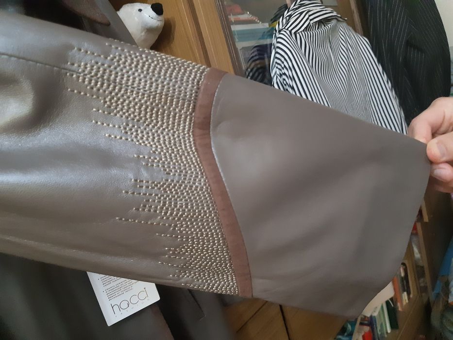 Плащ. Кожаный. Новый